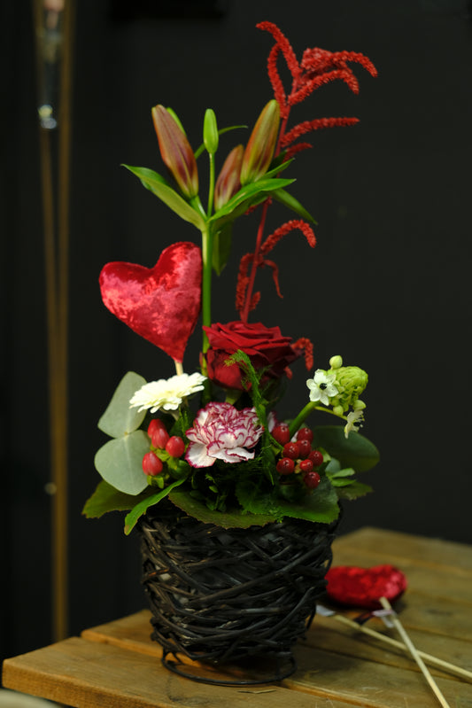 Montage 'en hauteur' Saint Valentin